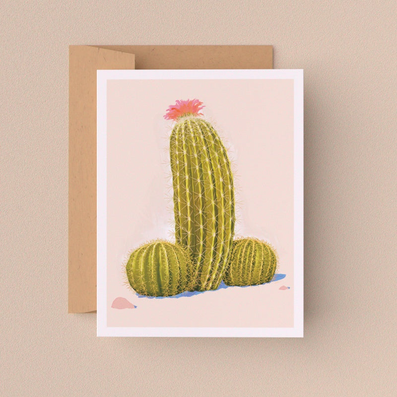 Cactus Greeting Card (Single Card)