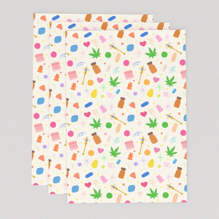 Sunday Funday Gift Wrap (3 Sheets)