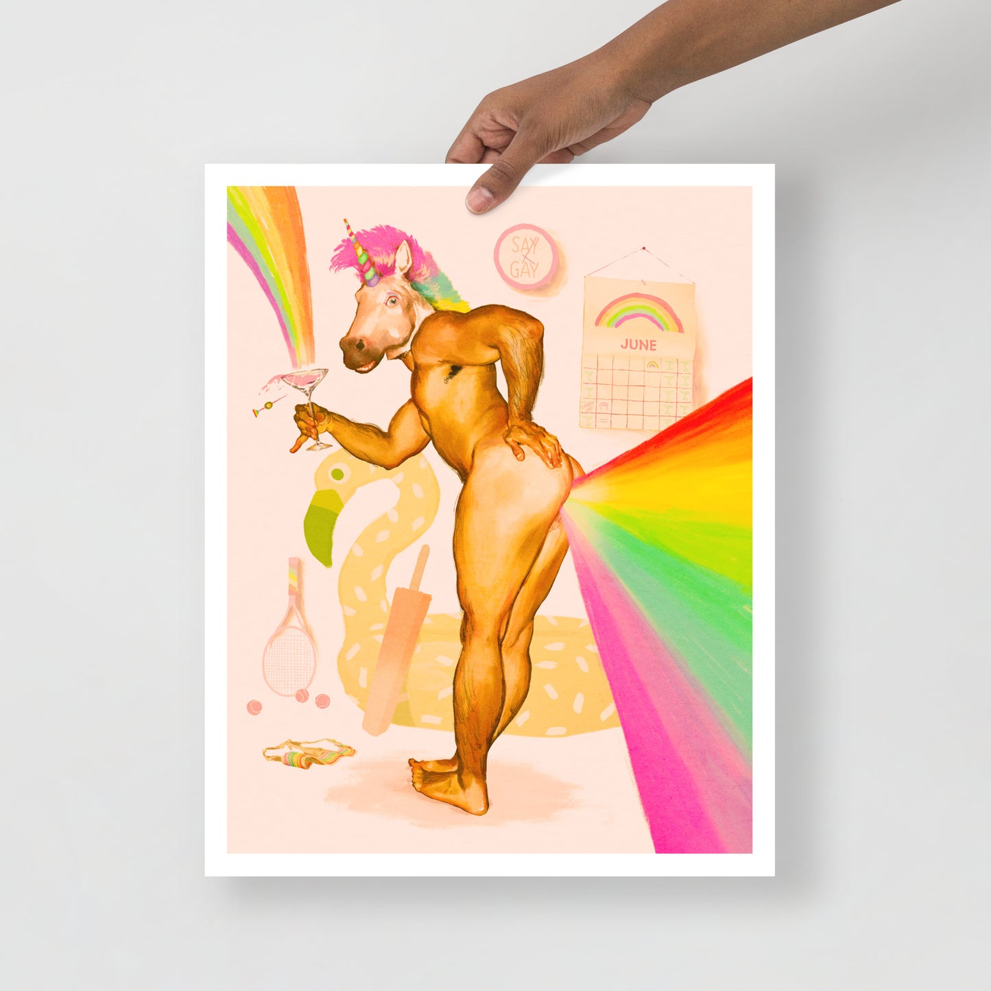 Gay Unicorn Pride Print