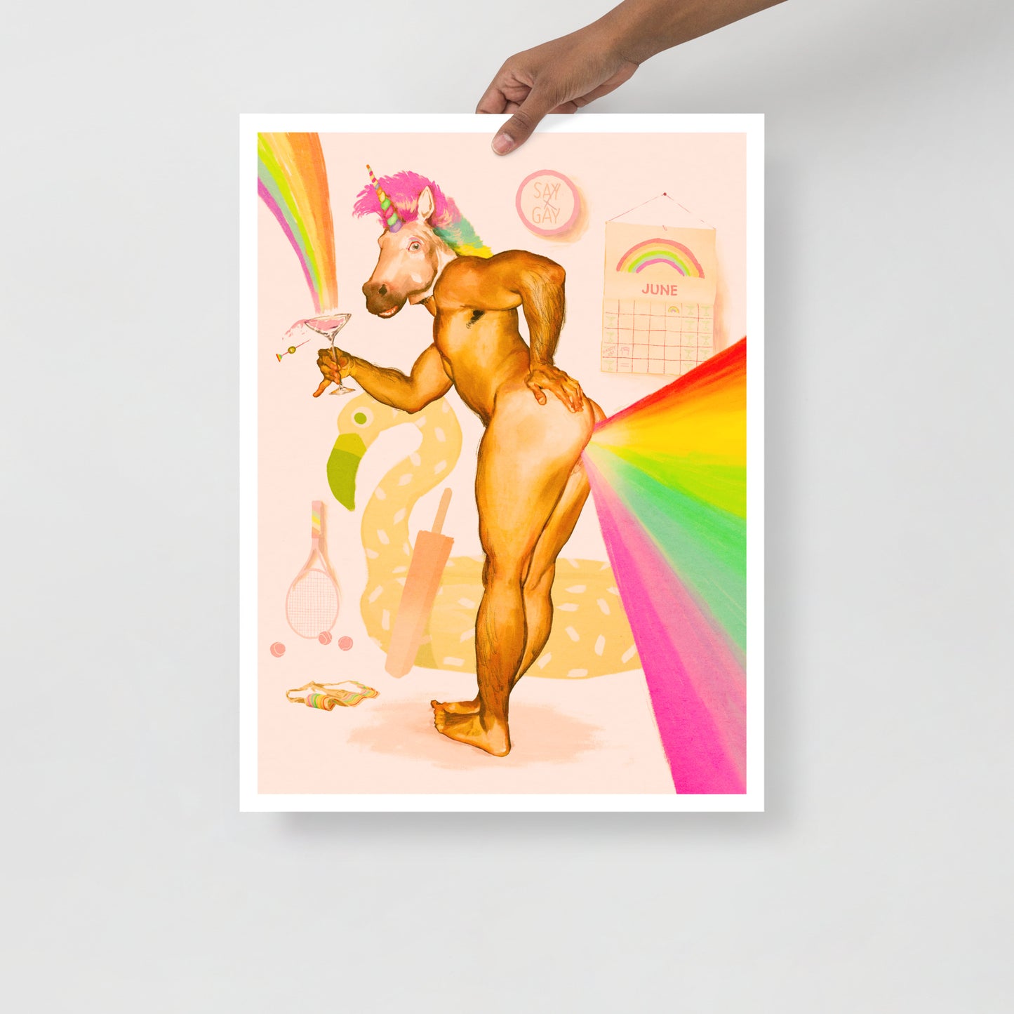 Gay Unicorn Pride Print