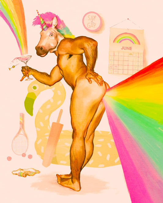 Gay Unicorn Pride Print