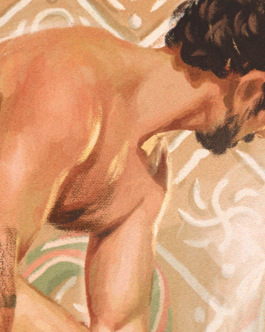 Gingerbread Bathhouse Print