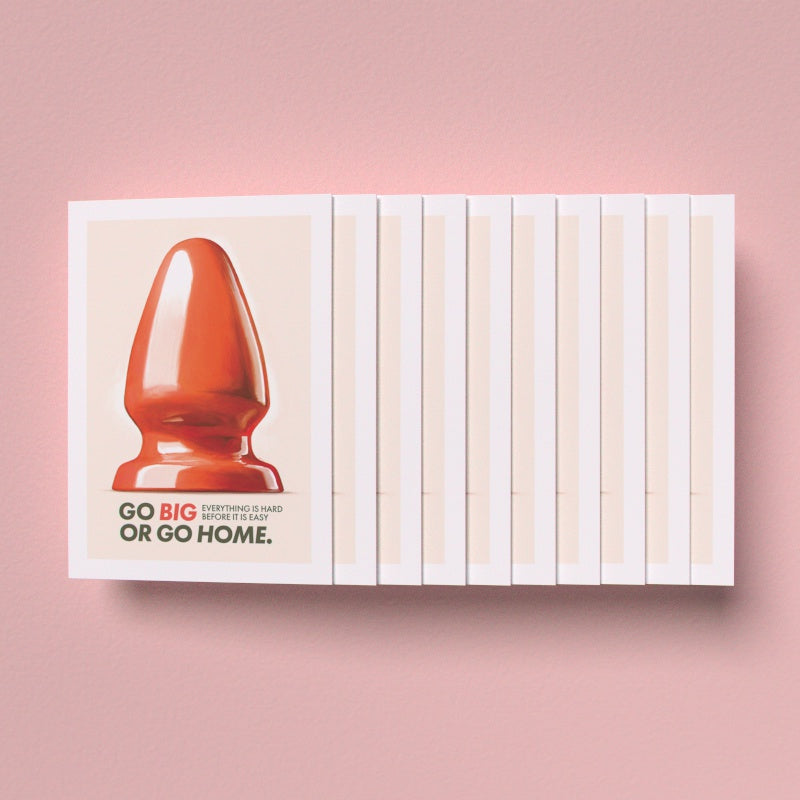 Go Big Greeting Cards (Pack of 10)