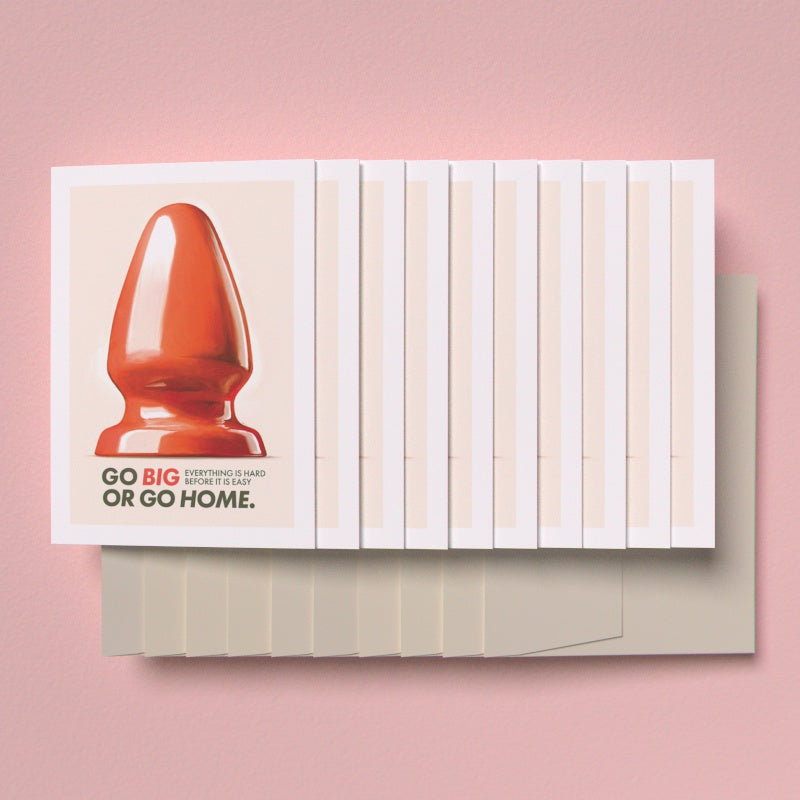 Go Big Greeting Cards (Pack of 10)