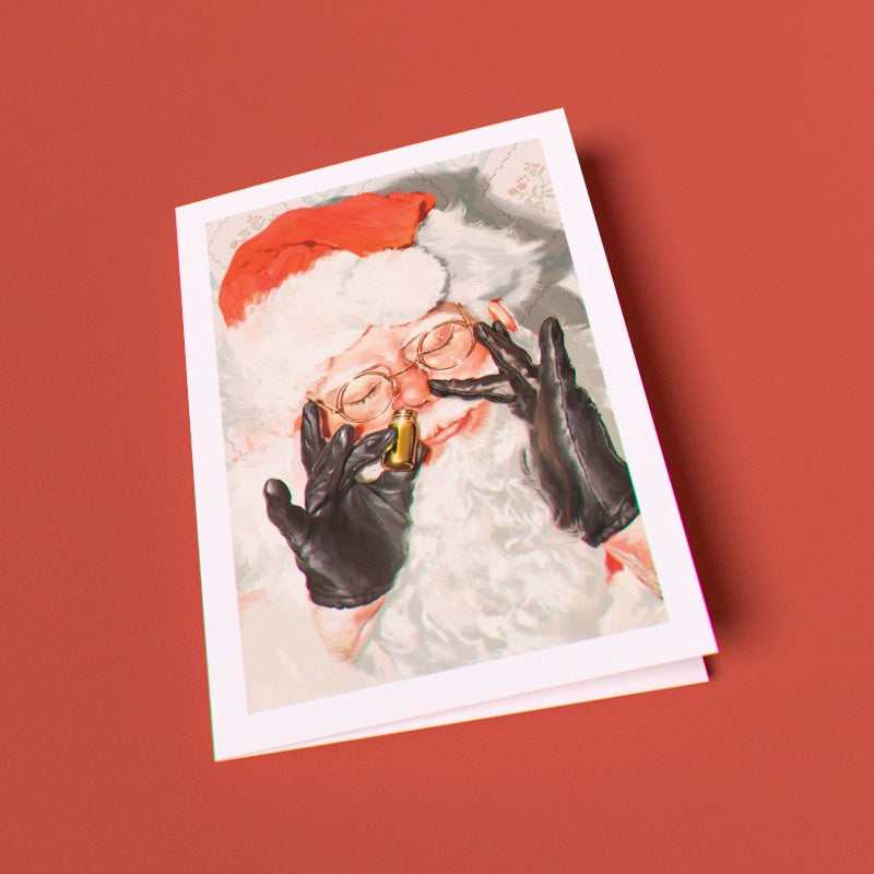 Santa's Delivery Break Greeting Card (Single Card)