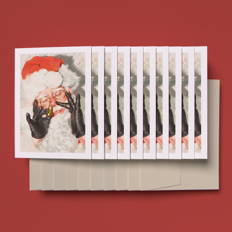 Santa's Delivery Break Greeting Cards (Pack of 10)