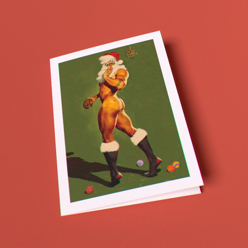 Santa Greeting Card (Single Card)