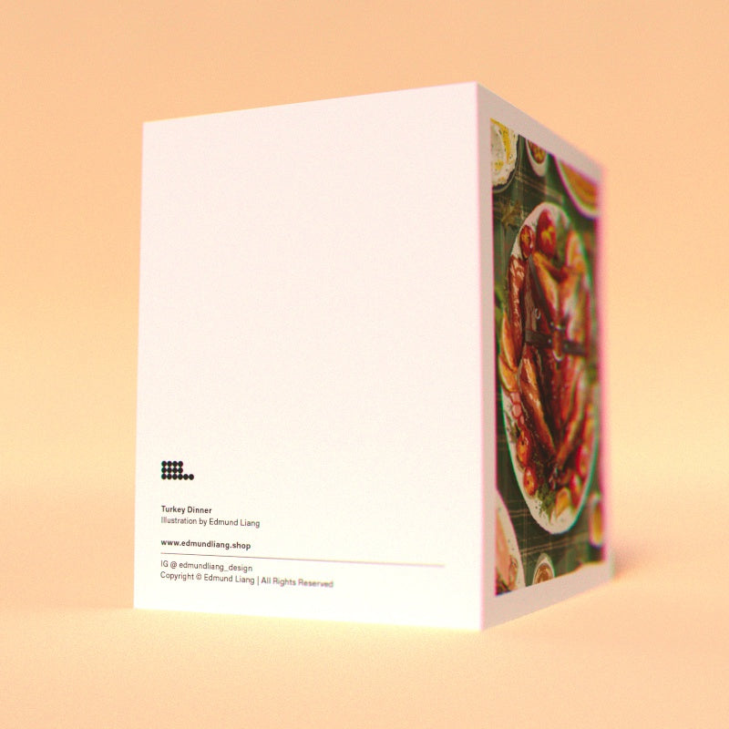 Turkey Dinner Greeting Cards (Pack of 10)