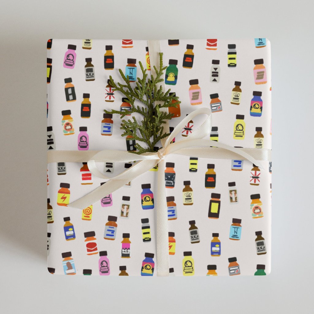 Poppers Gift Wrap (3 Sheets)