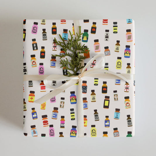 Poppers Gift Wrap (3 Sheets)