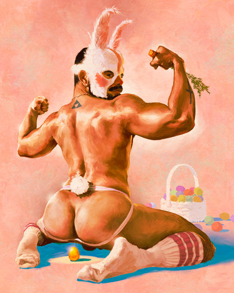 Gay Easter Bunny Print