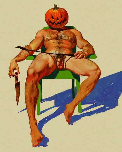 Gay Pumpkin Head Print