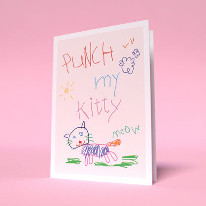 Punch My Kitty Greeting Cards (Pack of 10)