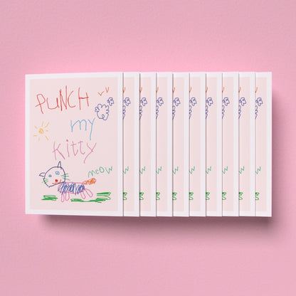 Punch My Kitty Greeting Cards (Pack of 10)