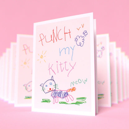 Punch My Kitty Greeting Cards (Pack of 10)