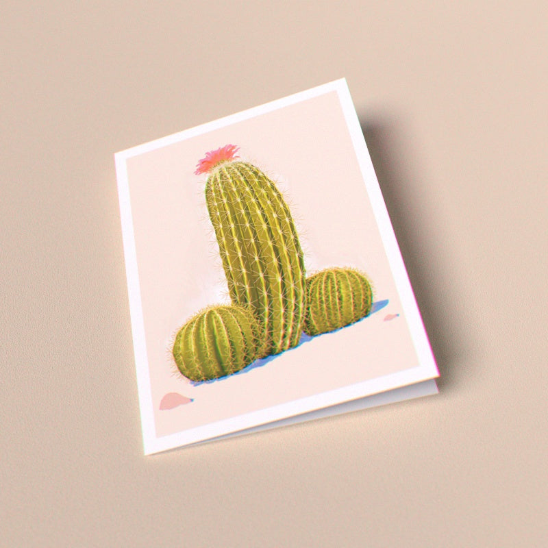 Cactus Greeting Card (Single Card)