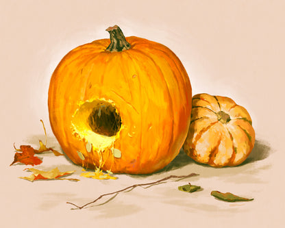 Pumpkin Carving Contest Print