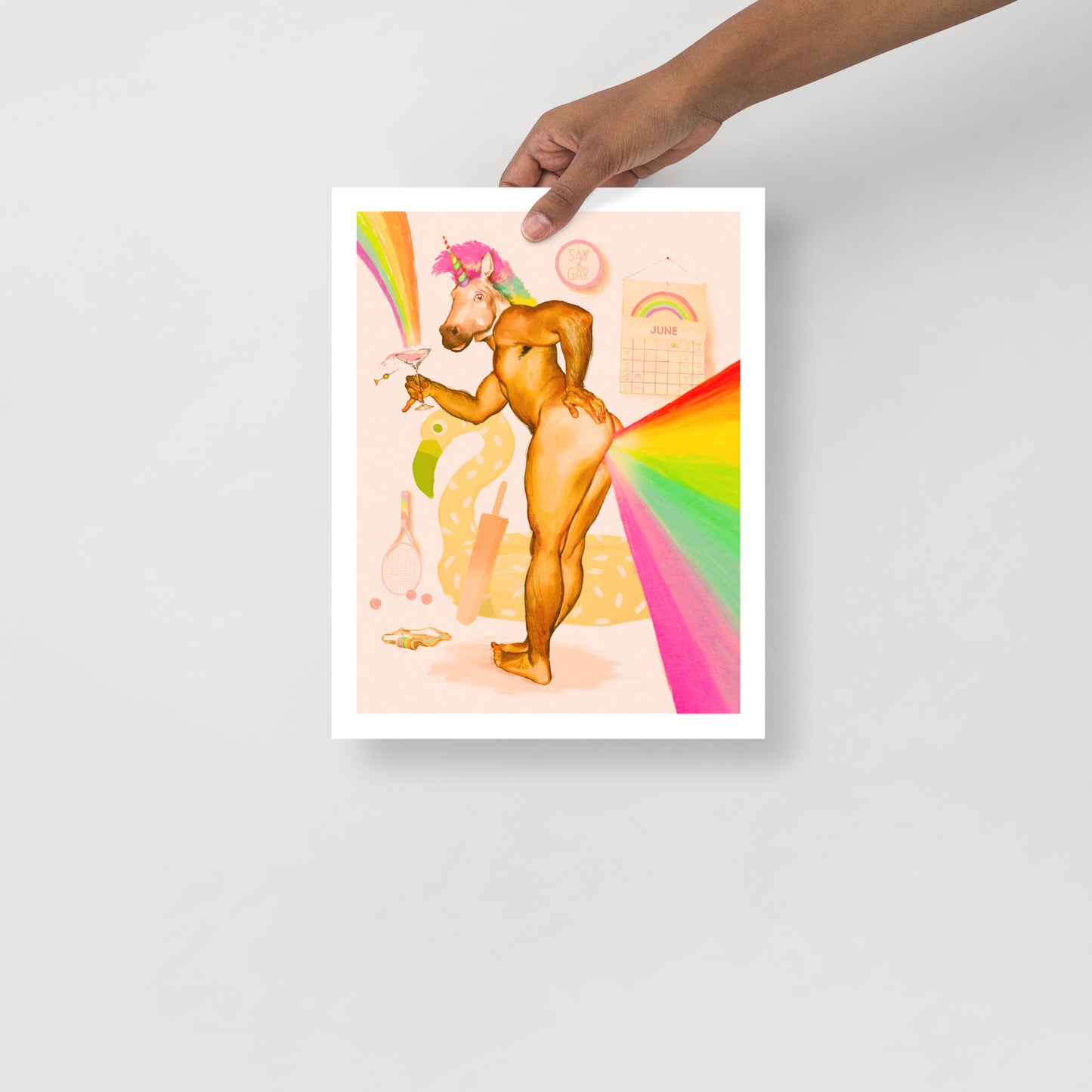 Gay Unicorn Pride Print