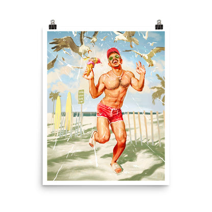 Typical Beach Day Print