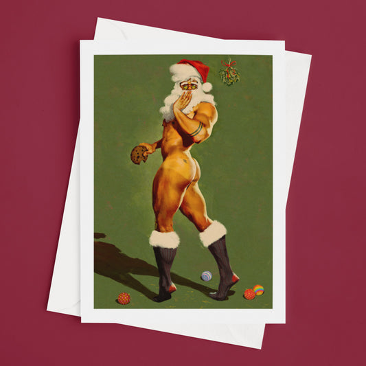 Gay Santa Greeting Card (Pack of 10)