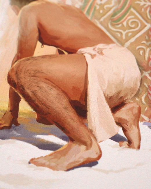 Gingerbread Bathhouse Print