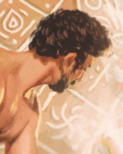 Gingerbread Bathhouse Print