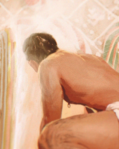 Gingerbread Bathhouse Print