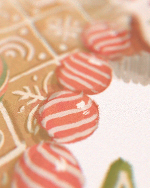 Gingerbread Bathhouse Print