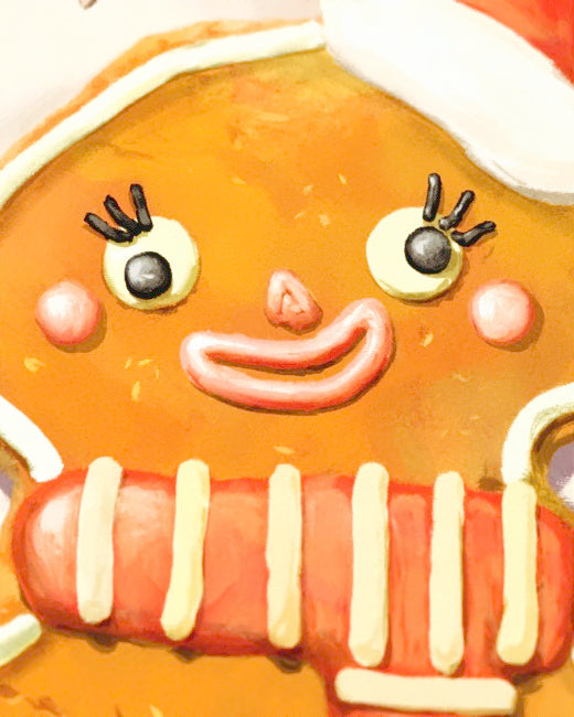 Gingerbread Man Holiday Print