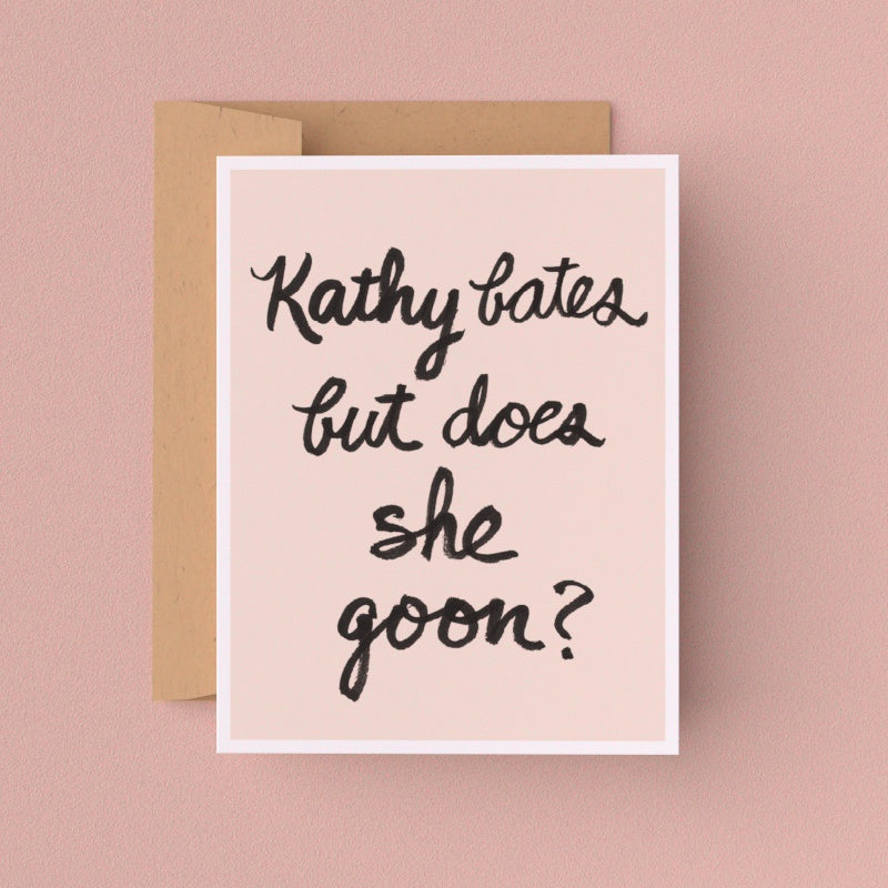 Kathy Bates Greeting Card (Single Card)