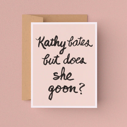 Kathy Bates Greeting Card (Single Card)