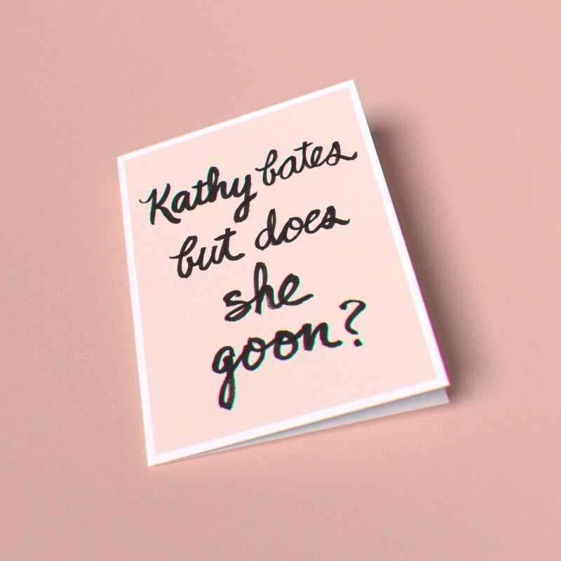 Kathy Bates Greeting Card (Single Card)