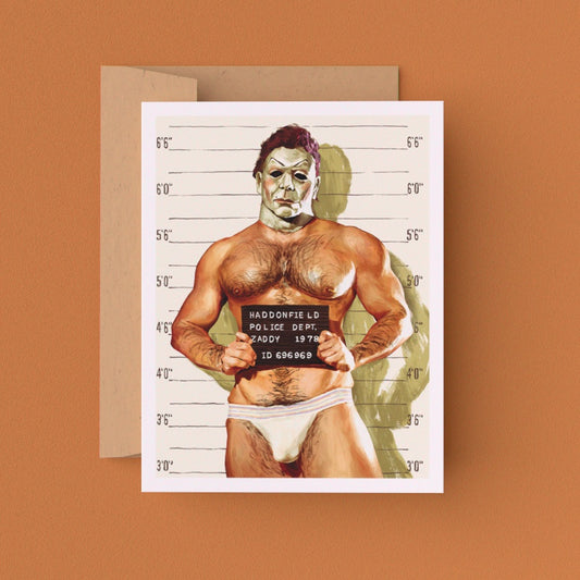 Gay Michael Myers Greeting Card (Single Card)