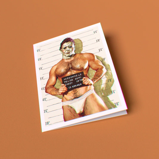 Gay Michael Myers Greeting Card (Single Card)