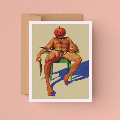 Pumpkinhead Greeting Card (Single Card)
