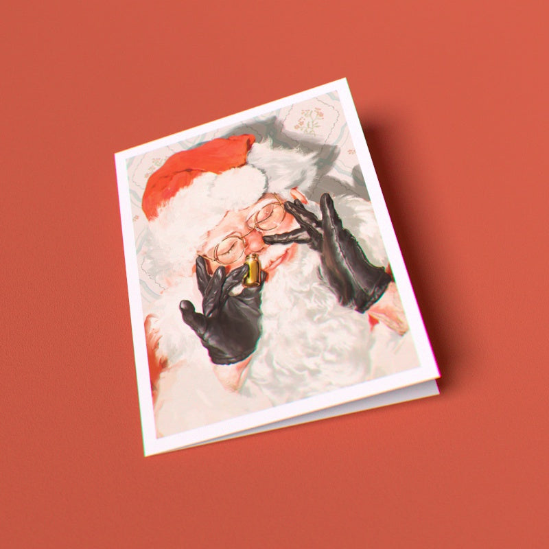 Santa's Delivery Break Greeting Card (Single Card)