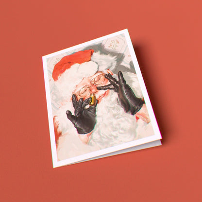 Santa's Delivery Break Greeting Card (Single Card)