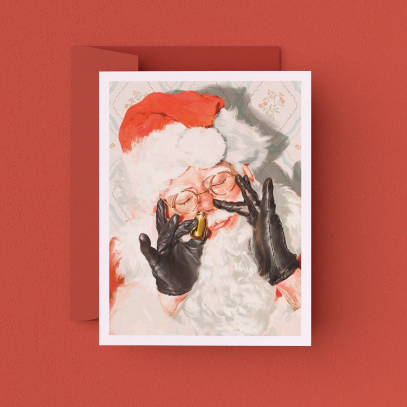 Santa's Delivery Break Greeting Card (Single Card)