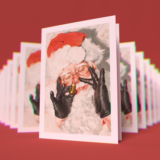 Santa's Delivery Break Greeting Cards (Pack of 10)
