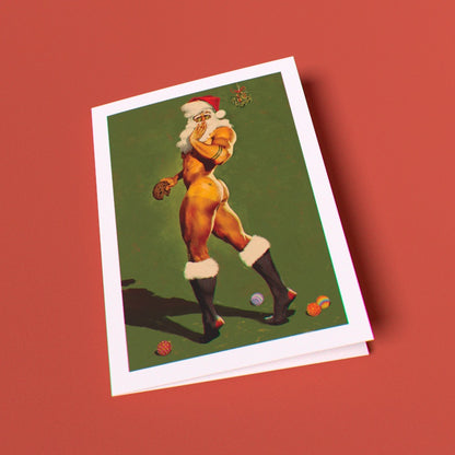 Santa Greeting Card (Single Card)