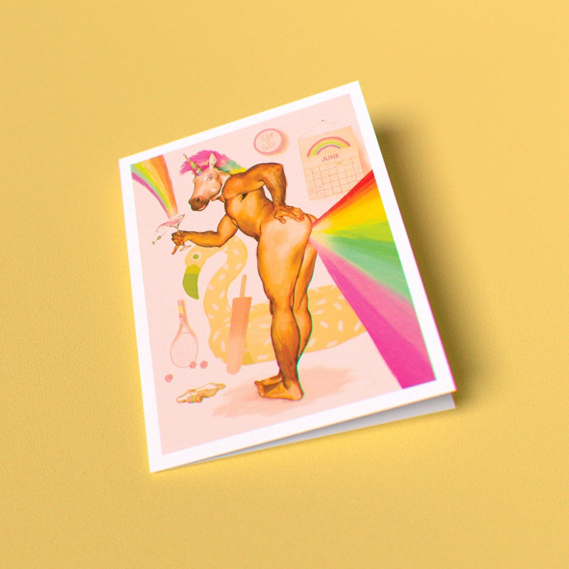 Unicorn Greeting Card (Single Card)