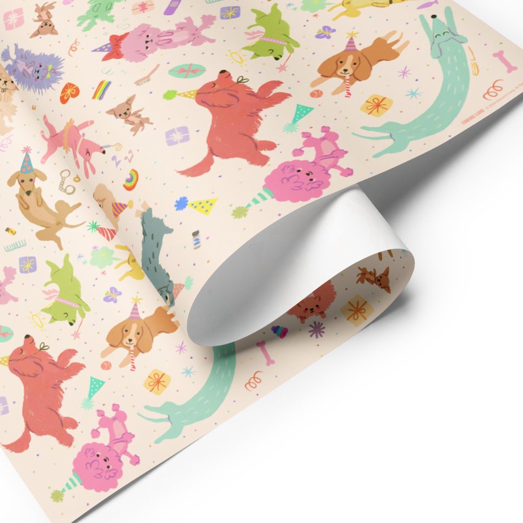 Happy Dogs Gift Wrap (3 Sheets)