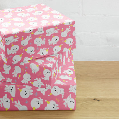 Bichon Dog Gift Wrap (3 Sheets)