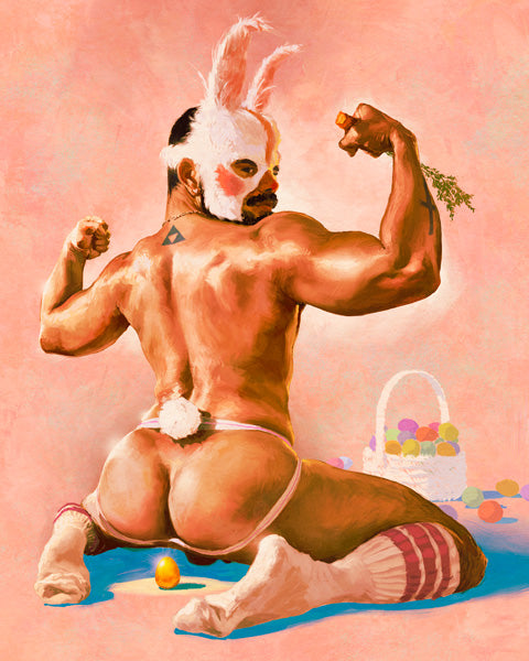Gay Easter Bunny Print