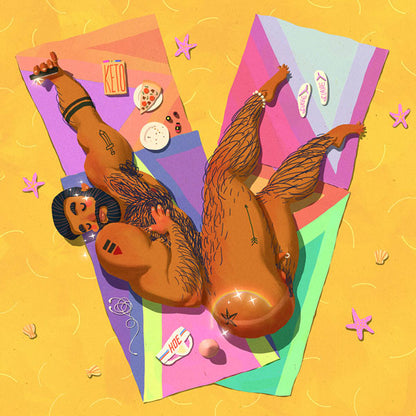 Gay Letter V Print