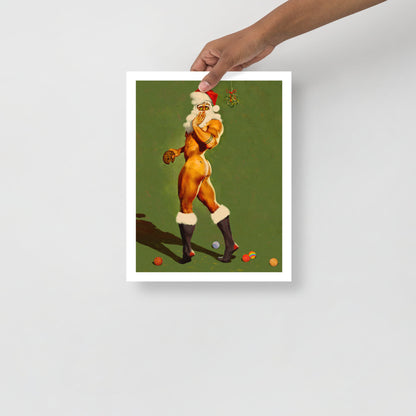 Gay Santa Holiday Print