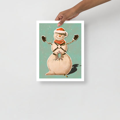 Gay Snowman Holiday Print