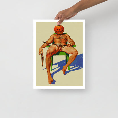 Gay Pumpkin Head Print