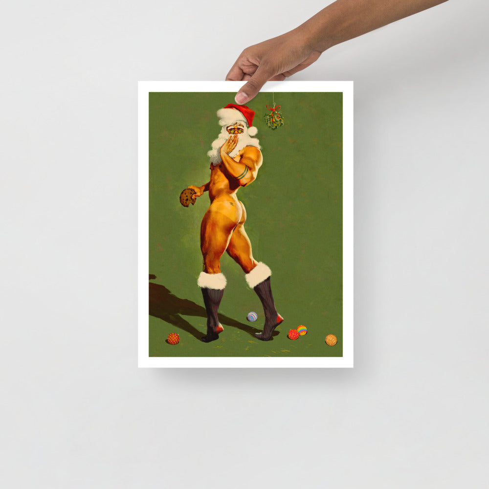 Gay Santa Holiday Print