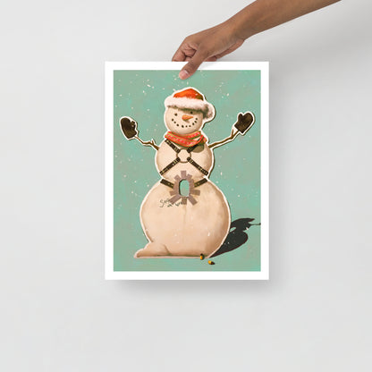 Gay Snowman Holiday Print